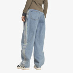 Kalhoty adidas High Rise Barrel Leg Denim Jeans Worn Blue Denim 28/30