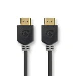 Nedis Ultra High Speed HDMI 2m antracit / Kábel HDMI / 8K 60Hz / 48 Gbps / Ethernet (CVBW35000BK20)