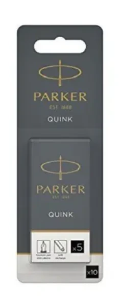 PARKER Quink Atramentové bombičky čierna 10ks / do plniacich pier Parker (1950206)
