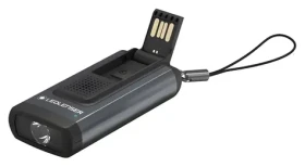 Ledlenser K6R Safety šedá / Vreckové svietidlo / osobný alarm / 400 lm / USB nabíjanie (502580)