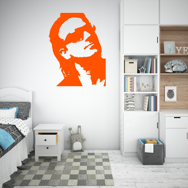 Veselá Stena Samolepka Bono Vox (U2) Farba: oranžová, Veľkosť: 40 x 31 cm