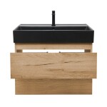 Kúpeľňová skrinka 2 zásuvková s umývadlom SAT B-Way 79x50x45 cm dub mat BWAY280OAKU2B2B BWAY280OAKU2B2B