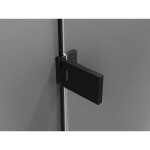 MEXEN/S - Lunar-F skladacie sprchové dvere pravé 80, transparent, čierna 836-080-000-70-00-P