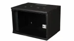 Equip 19" nástenný rozvádzač ECO čierna / Rozvádzač / 7U / 540x400 mm / sklenené dvere (EWM-07-5440-B)