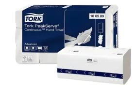 TORK Papierové uteráky PeakServe H5 biela / Nadväzujúce / 3240 ks / 1 kartón (100589)