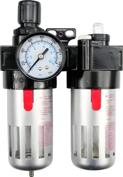 Vorel 81556 / Regulátor tlaku vzduchu 1/2" / max. 10 bar / s filtrom (90 cm3) a primazávaním (60 cm3) (TO-81556)