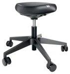 Leitz Ergo čierna / Ergonomická stolička / kolieska 360° / nosnosť 110 kg / výška 47-60 cm (65780095)