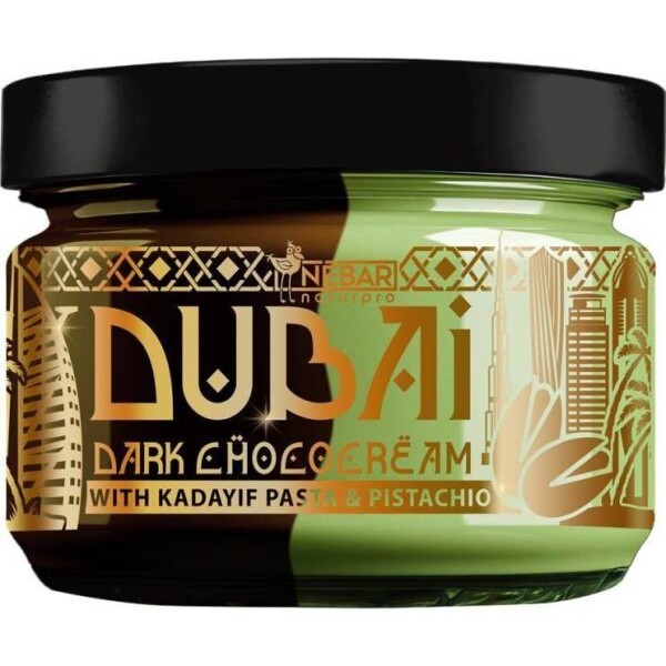 Nébar Dubai krém s príchuťou horkej čokolády s pistáciami a kadayifom (180 g) - dortis - dortis