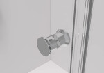 CERANO - Sprchovací kút Volpe Duo Ľ/P - 6 mm - chróm, transparentné sklo - 110x120x190 - zalamovacie CER-831076