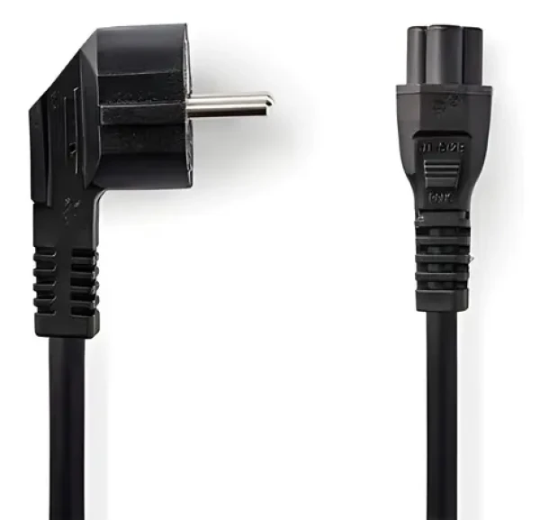Nedis CEGB10100BK20 čierna / Napájací kábel / Schuko uhlová - IEC-320-C5 / 10 A / 2 m (CEGB10100BK20)