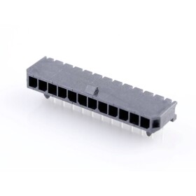 Molex vstavaná pinová lišta (štandardná) Počet pólov 12 Raster (rozteč): 3.00 mm 436501202 1 ks Tray; 436501202