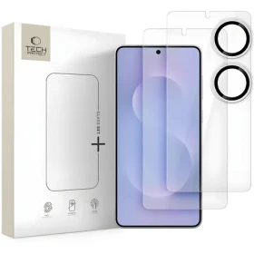 Tech-Protect Glass Set+ pre Samsung Galaxy S25 Edge / Tvrdené sklo / 3 ks / transparentné