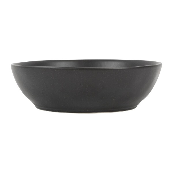 CÔTÉ TABLE Kameninový hlboký tanier Ingrid Noir 18,5 cm