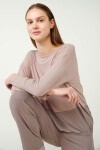 Vamp - Dámske rebrované pyžamo 21170 - Vamp rose dusty M