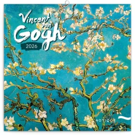 NOTIQUE Poznámkový kalendár Vincent van Gogh 2026 - Západný / 30 x 30 cm (PGP-35150-Z)