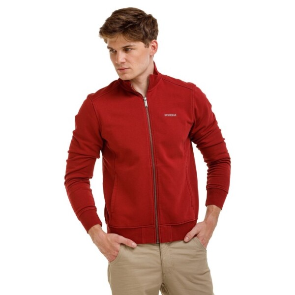 Bushman Pánska celozapínacia mikina Storn, burgundy XXXXL