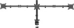 Spacetronik Uchwyt biurkowy na 3 monitory 17" - 27" (SPA-130)