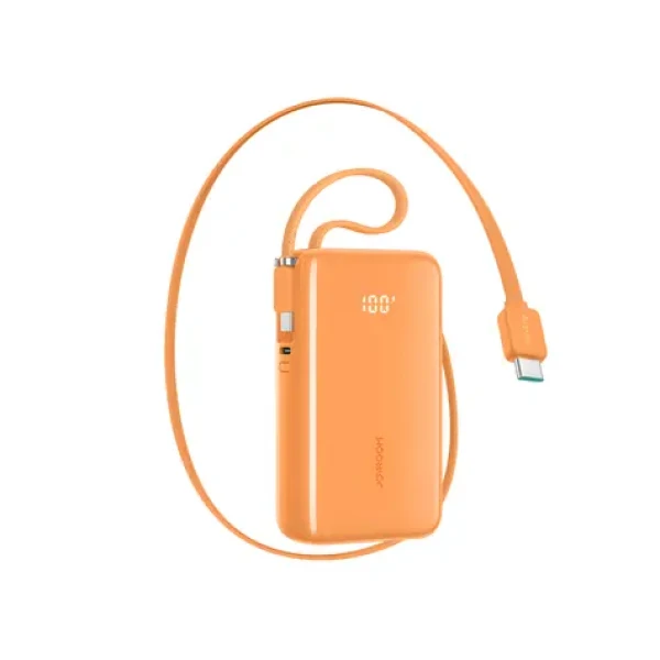 Joyroom JR-PR2L oranžová / Powerbanka / 10000mAh / 35W / 1x USB-C / 2 káble USB-C