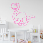 Veselá Stena Samolepka Brontosaurus Farba: béžová, Veľkosť: 100 x 93 cm