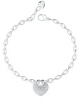 Guess Romantický oceľový náramok Crazy In Love JUBB05214JWRH 18,5 cm