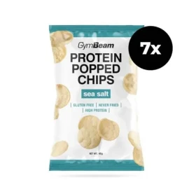 Proteínové chipsy - GymBeam (morská soľ, 7 x 40 g) (37996-7-7x40g-seasalt)