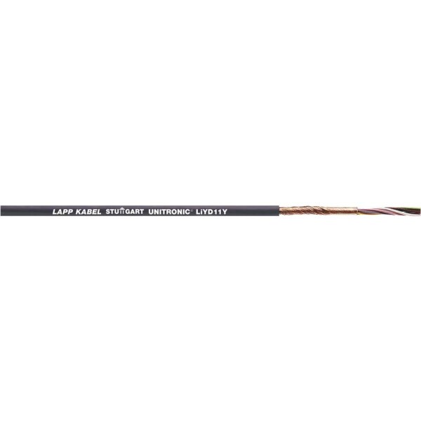 LAPP 33312/500 dátový kábel UNITRONIC® LiYD11Y 12 x 0.25 mm² čierna 500 m; 33312/500