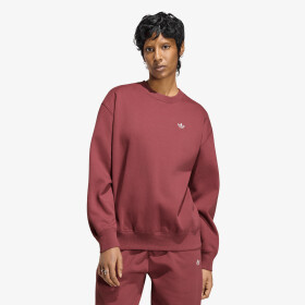 Mikina adidas Essentials Crew Long Fleece Sweatshirt Quiet Crimson XL