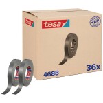 Tesa tesaband 4688 Standard 04688-00006-00 páska so skleným vláknom strieborná (matná) (d x š) 50 m x 25 mm 36 ks; 04688-00006-00