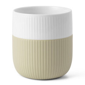 Royal Copenhagen Porcelánový hrnček Fluted Contrast Sand 350 ml