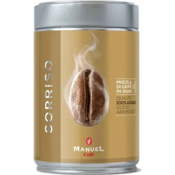 Manuel Caffé SORRISO 250 g / Zrnková káva / 100% Arabica (8006536201135)