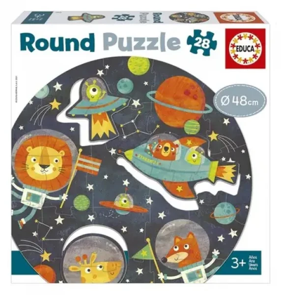 Educa Okrúhle puzzle Vesmír