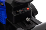 Mamido Mamido Detský elektrický traktor s vlečkou 12V 7Ah EVA kolesá ECO koža modrý