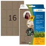 Herma Silphie etikety 25x40mm hnedá / Etikety / zaoblený roh / permanentný / 384 ks / 24 listov (2073)
