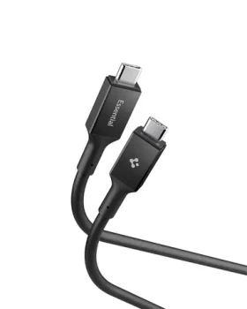 Spigen ACA09460 Essential USB-C na USB-C 100W kábel 2m čierna / USB 3.2 Gen1 (ACA09460)