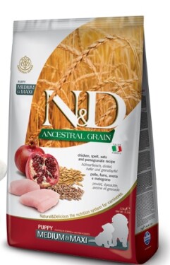 N&amp;D Dog Medium/Maxi Puppy Chicken/Pomegranate Low Grain