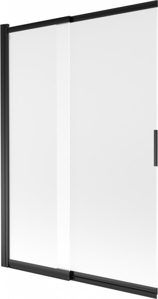 MEXEN - Fox 2-krídla posuvná vaňová zástena 120 x 150, dekor, čierna 891-120-002-70-30