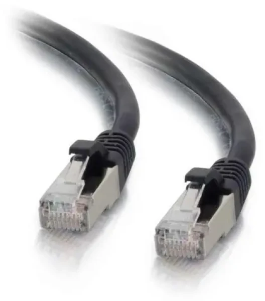 Mercodan Sieťový kábel S/FTP Cat6a čierny / Sieťový kábel / RJ-45 / 7,5 m (371918075)