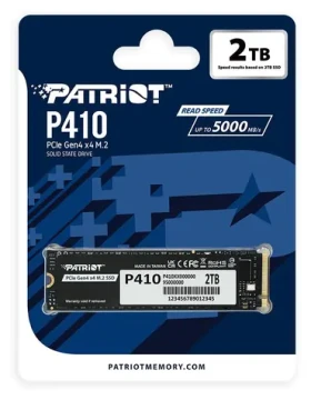 Patriot P410 2TB / SSD / M.2 2280 / PCIe Gen4 x4 / R: 5000MBps / W: 4500MBps / 5y (P410P2TBM28H)