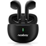 Niceboy Hive Beans POP čierna / Bezdrôtové slúchadlá / mikrofón / Bluetooth 5.3 / IPX4 (hive-beans-pop-black)