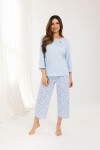 Regina 711 3/4 2XL-4XL Z25/26 dámske pyžamo modrá 4XL