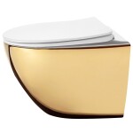 REA - Závesná WC misa Carlo Mini Tornado NFQ GOLD WHITE REA-C6006