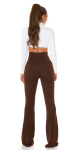 Sexy Koucla Highwaist flared pants golden buttons white M