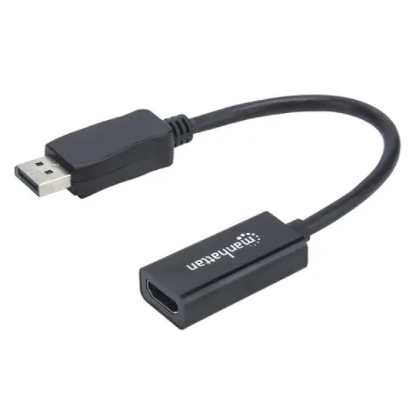 Manhattan DisplayPort - HDMI čierna / Adaptér / 0,15 m / Full HD 1080p / Pasívne (151634)