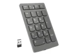 Lenovo Go Wireless Numeric Keypad sivá / Numerická klávesnica / Bezdrôtová / 21 kláves / Ergonomický design (4Y41C33791)