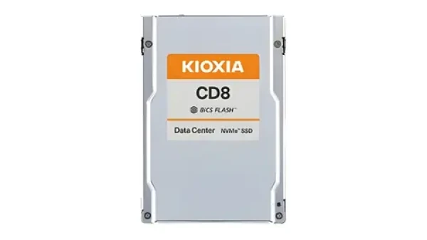 KIOXIA CD8- R 1.92 TB / 2.5” PCIe 4.0 x4 / TLC / R: 7200 MB/s / W: 3500 MB/s / MTBF 2,5 mil. h / 5y (KCD8XRUG1T92)