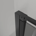 CERANO - Sprchové otočné dvere Porte L/P - 8 mm - čierna matná, grafitové sklo - 90x195 CER-8050BD7249