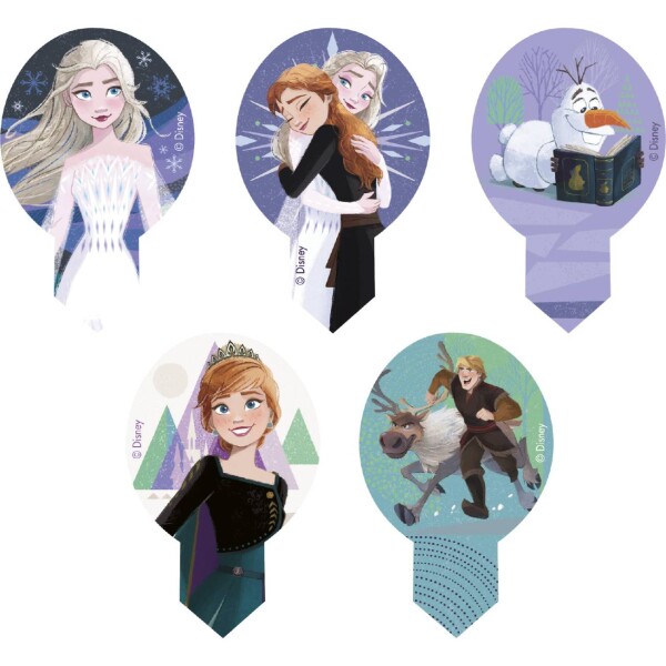 Jedlý papier špíz na muffiny Frozen 20 ks 6,5x4 cm - Dekora
