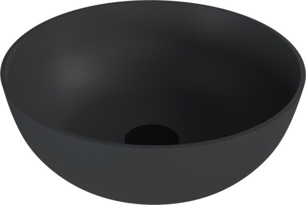 POLYSAN - BANERA ROUND umývadlo na dosku, liaty mramor, priemer 39cm, antracit mat 14337.51