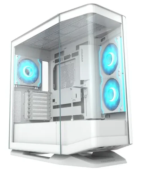 COUGAR FV270 biela / PC skriňa / E-ATX / ATX / micro-ATX / mini-ITX / RGB / priehľadná bočnica / bez zdroja (CGR-58M6W)