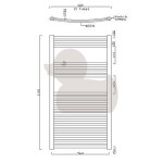 SIKO - Radiátor kombinovaný Anima Marcus 111,8x60 cm chróm MA6001118CR MA6001118CR